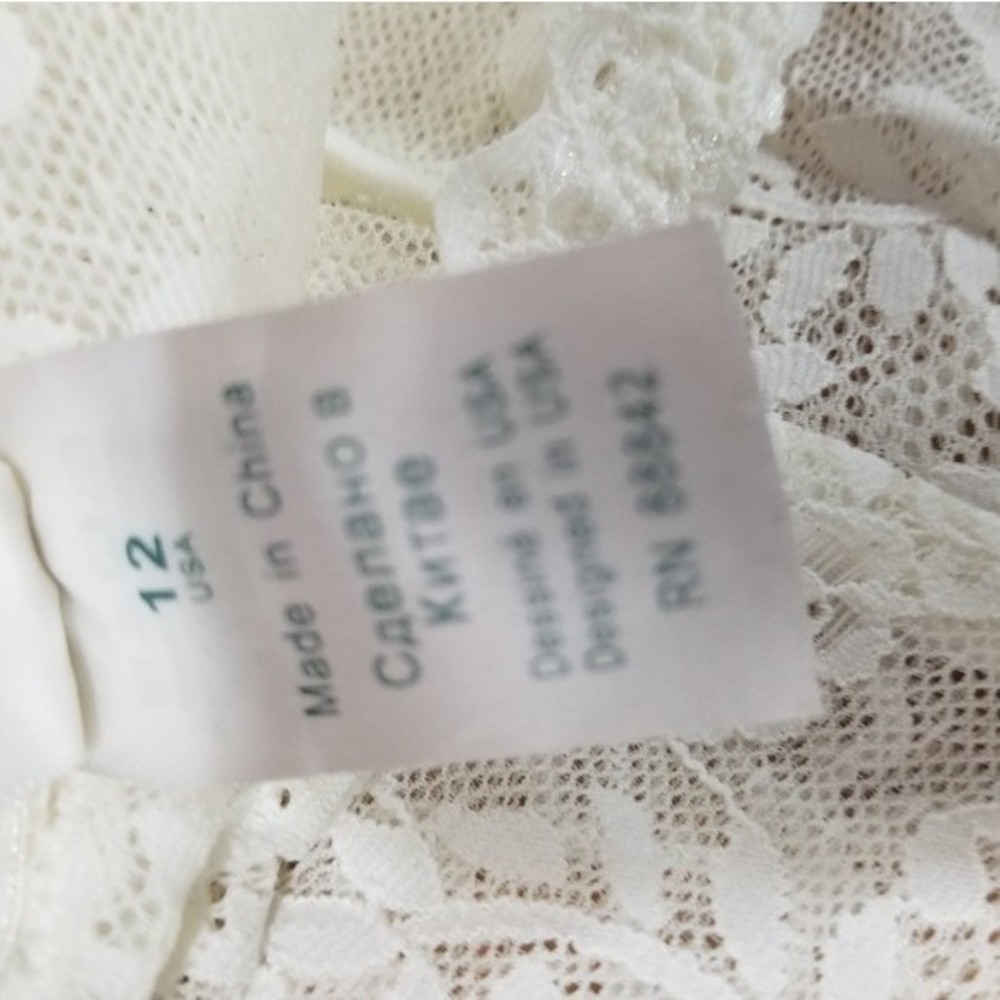 NWOT Comfort Choice Beautiful White All Lace Panty Plus Size Size 12 - Picture 3 of 4